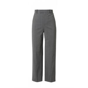 NEW SCANLAN THEODORE women's stripe mid rise trouser in grey
